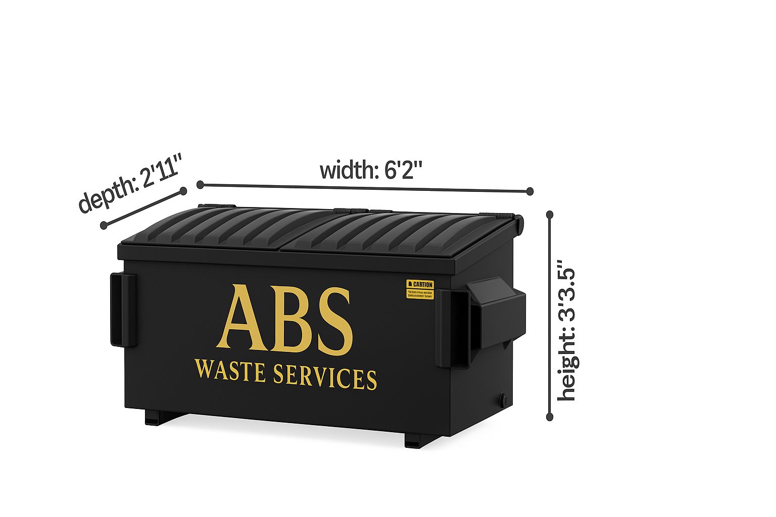 2-yard front-load dumpster