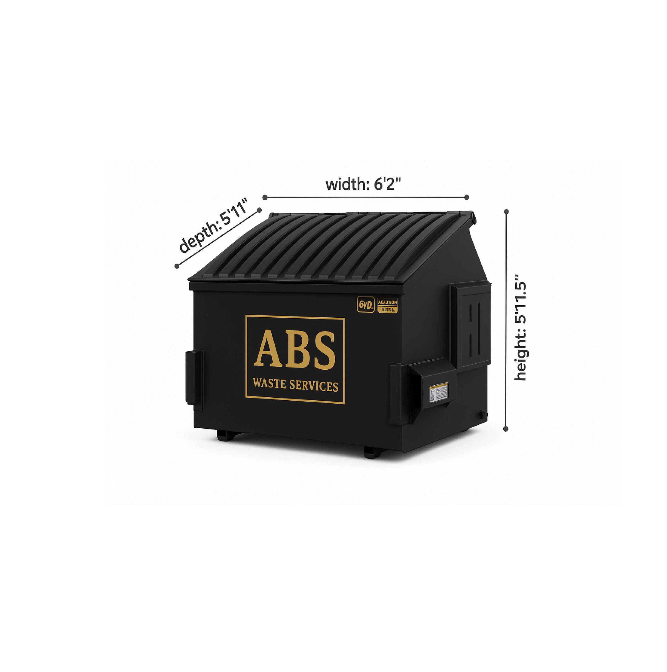 6-yard front-load dumpster