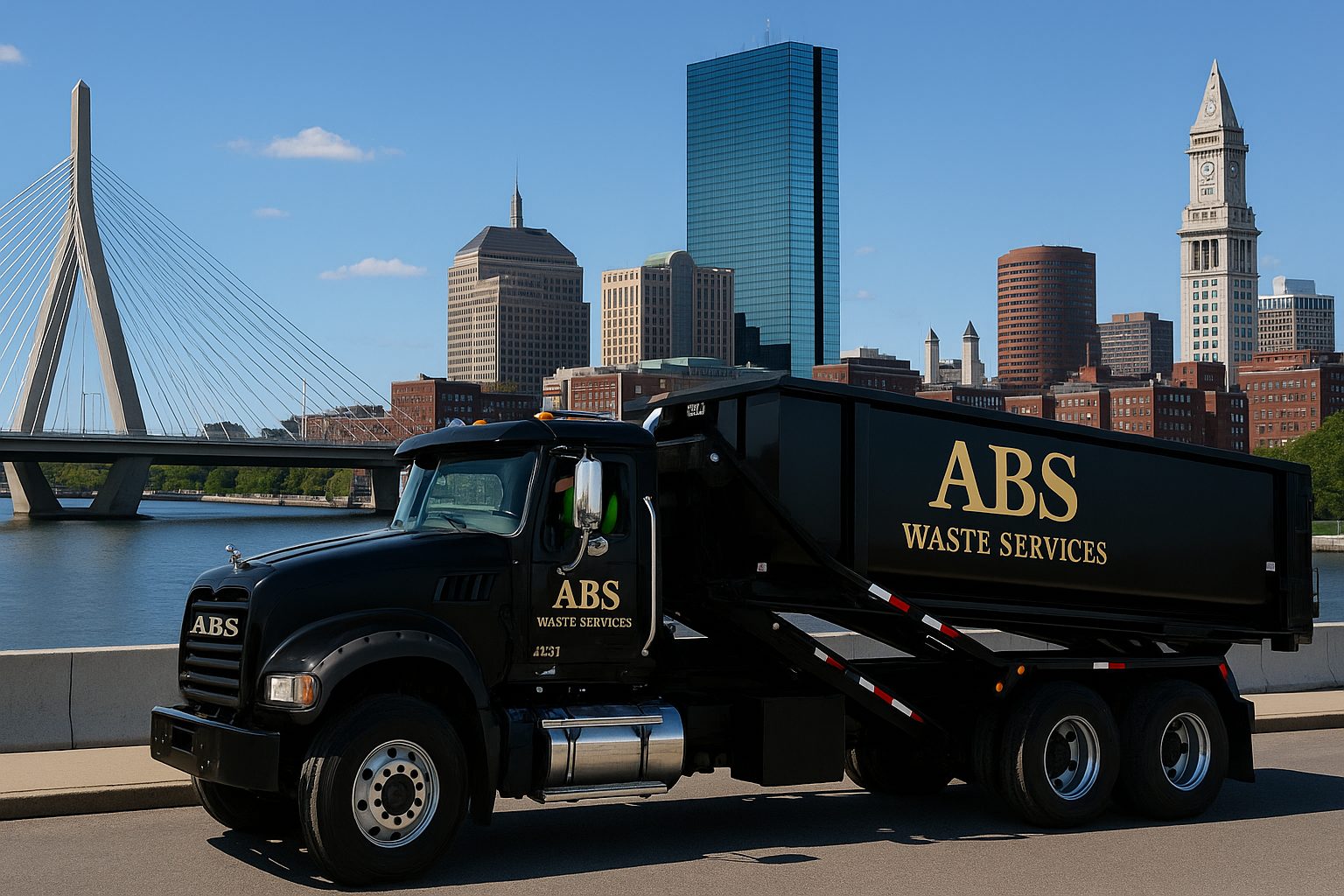ABS Waste Services roll-off truck